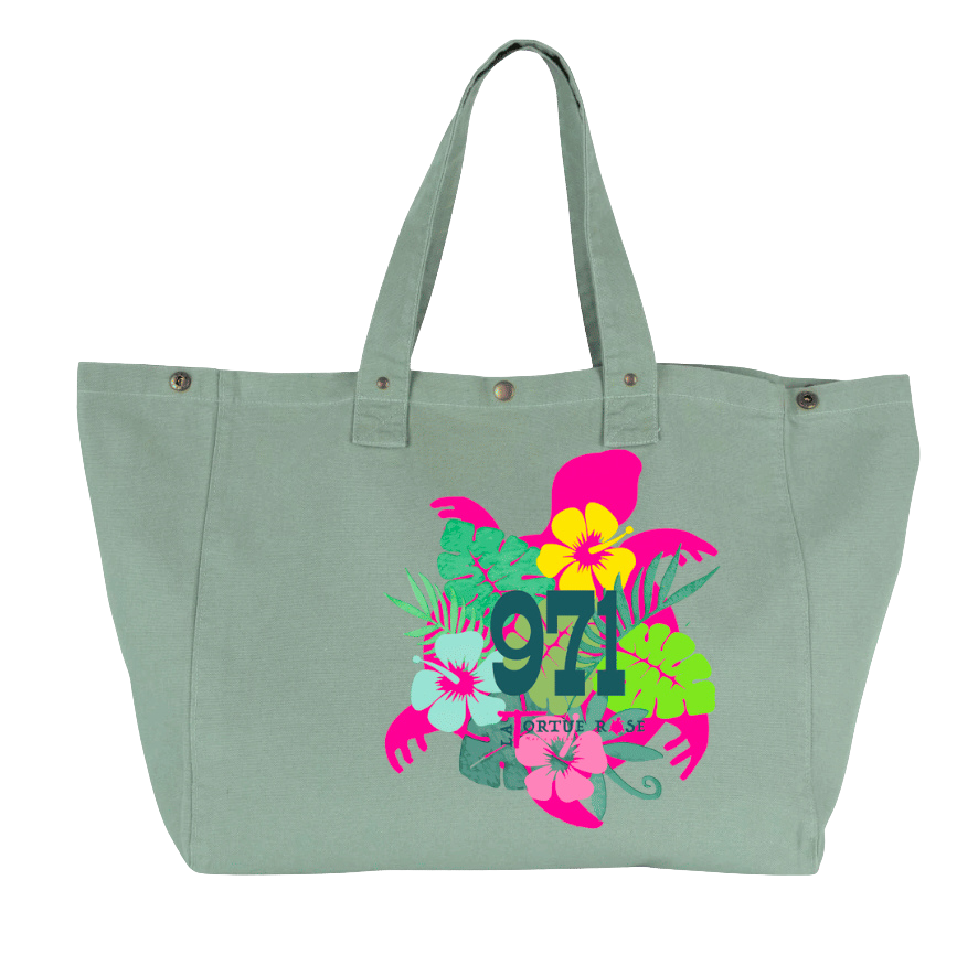 Sac de plage-shopping coton délavé 38L