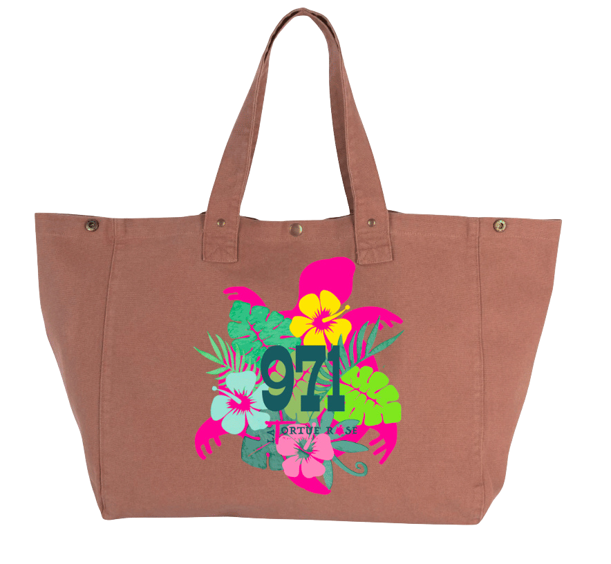 Sac de plage-shopping coton délavé 38L
